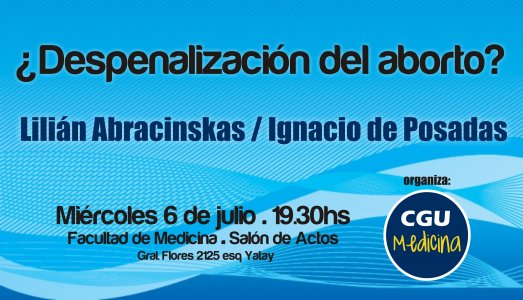 Debate: «¿Despenalización del aborto?» en Facultad de Medicina